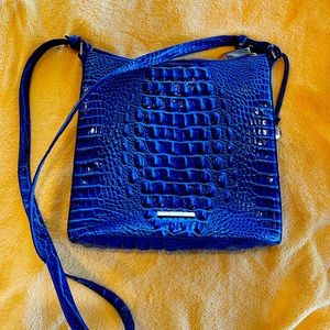 Brahmin Alligator Bright Blue purse